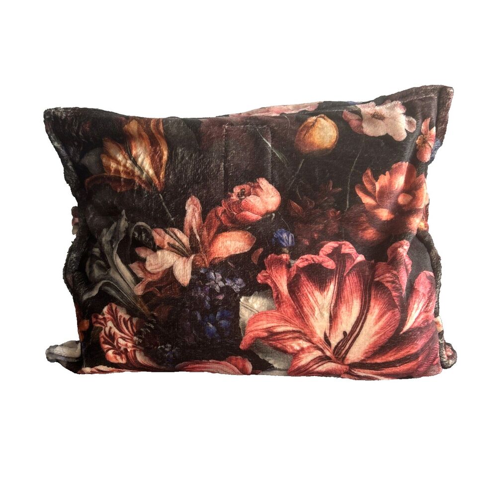 JOHNNY WAS Beckett Blooms Reversible Travel Blanket Throw & Bag Set NEW - Picture 3 of 6